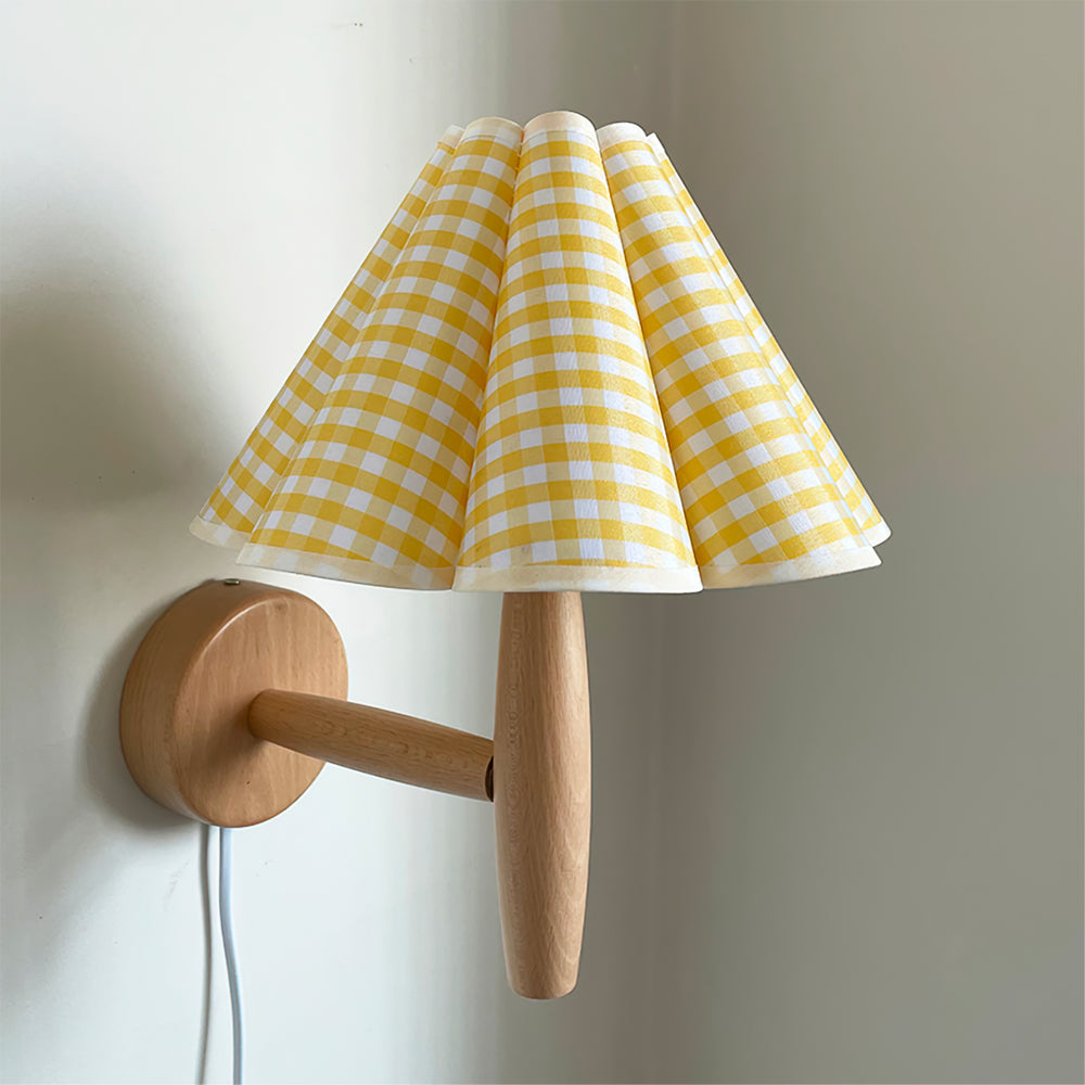 Lumo Fluted Plug-In Wall Lamp