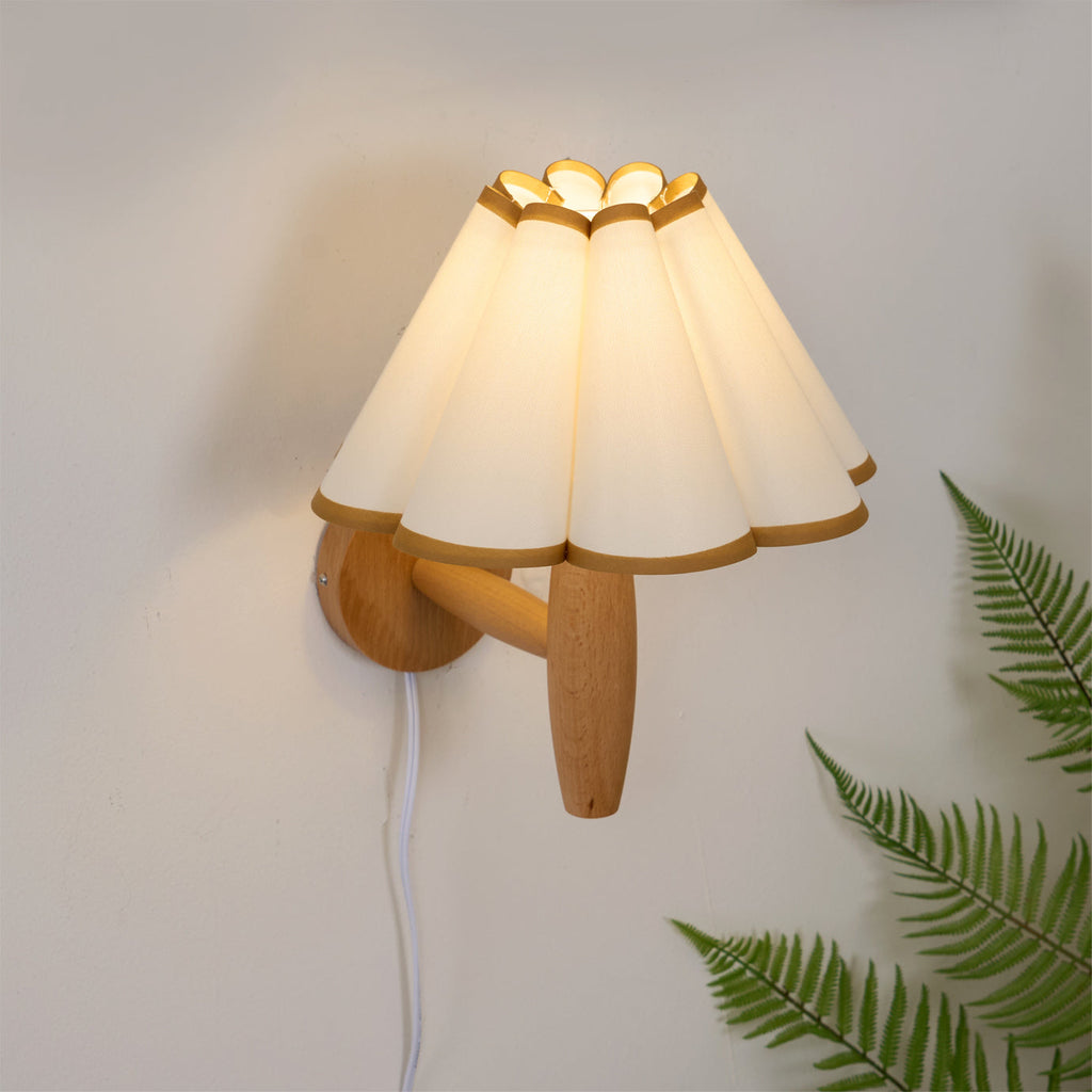 Lumo Fluted Plug-In Wall Lamp