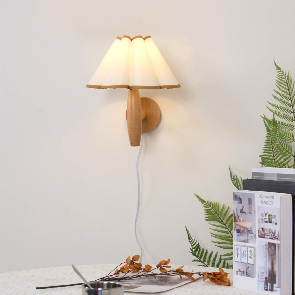 Lumo Fluted Plug-In Wall Lamp