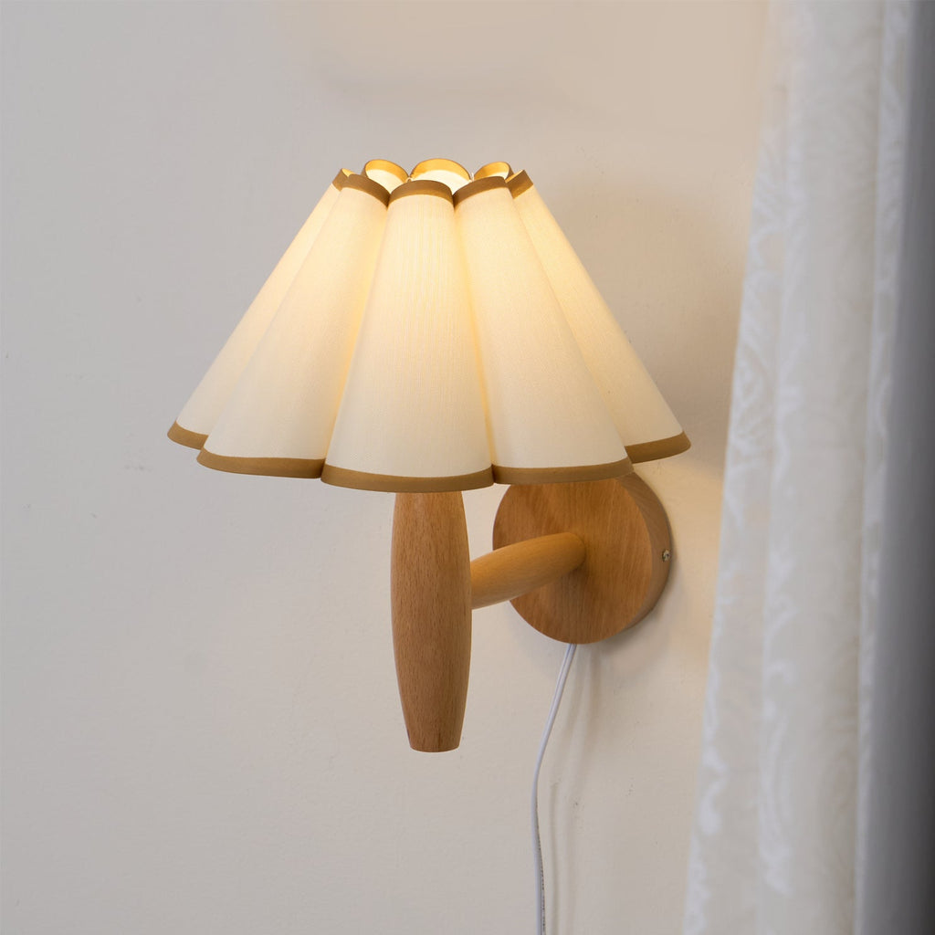 Lumo Fluted Plug-In Wall Lamp