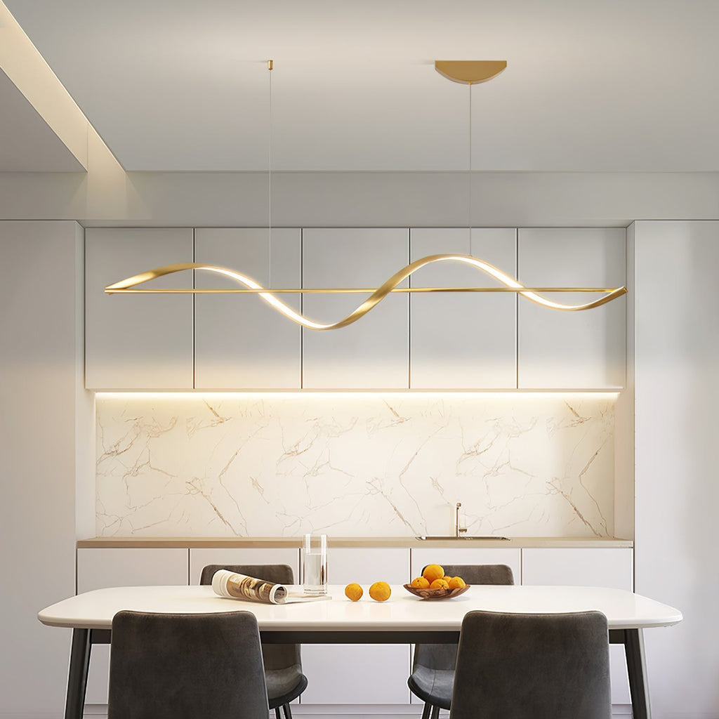 Solenne Wave Linear Pendant Light