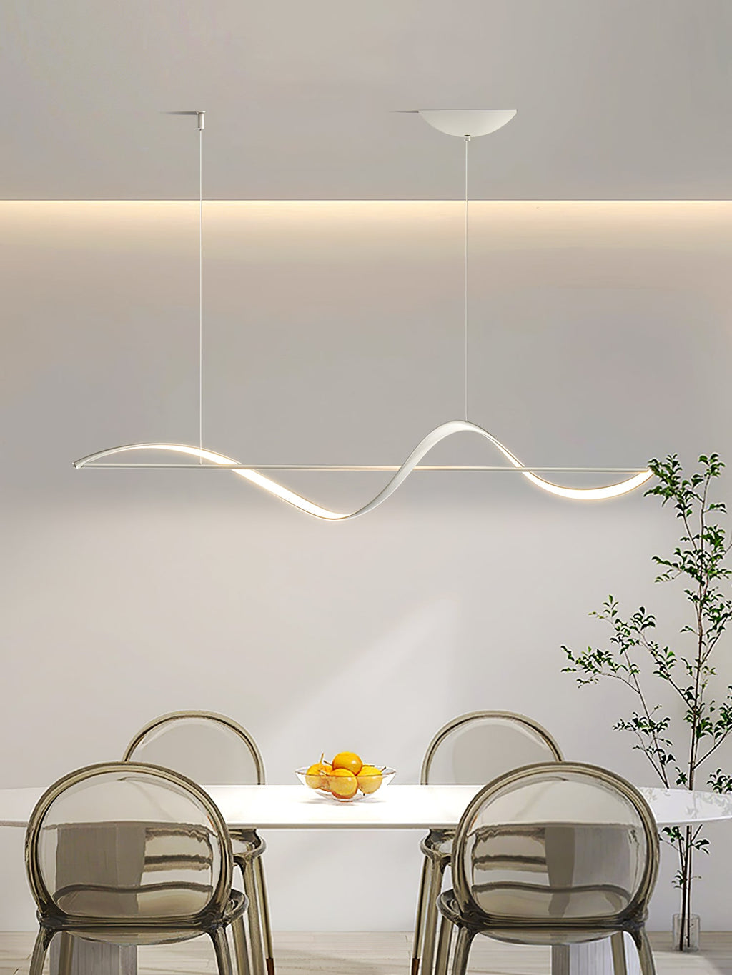 Solenne Wave Linear Pendant Light