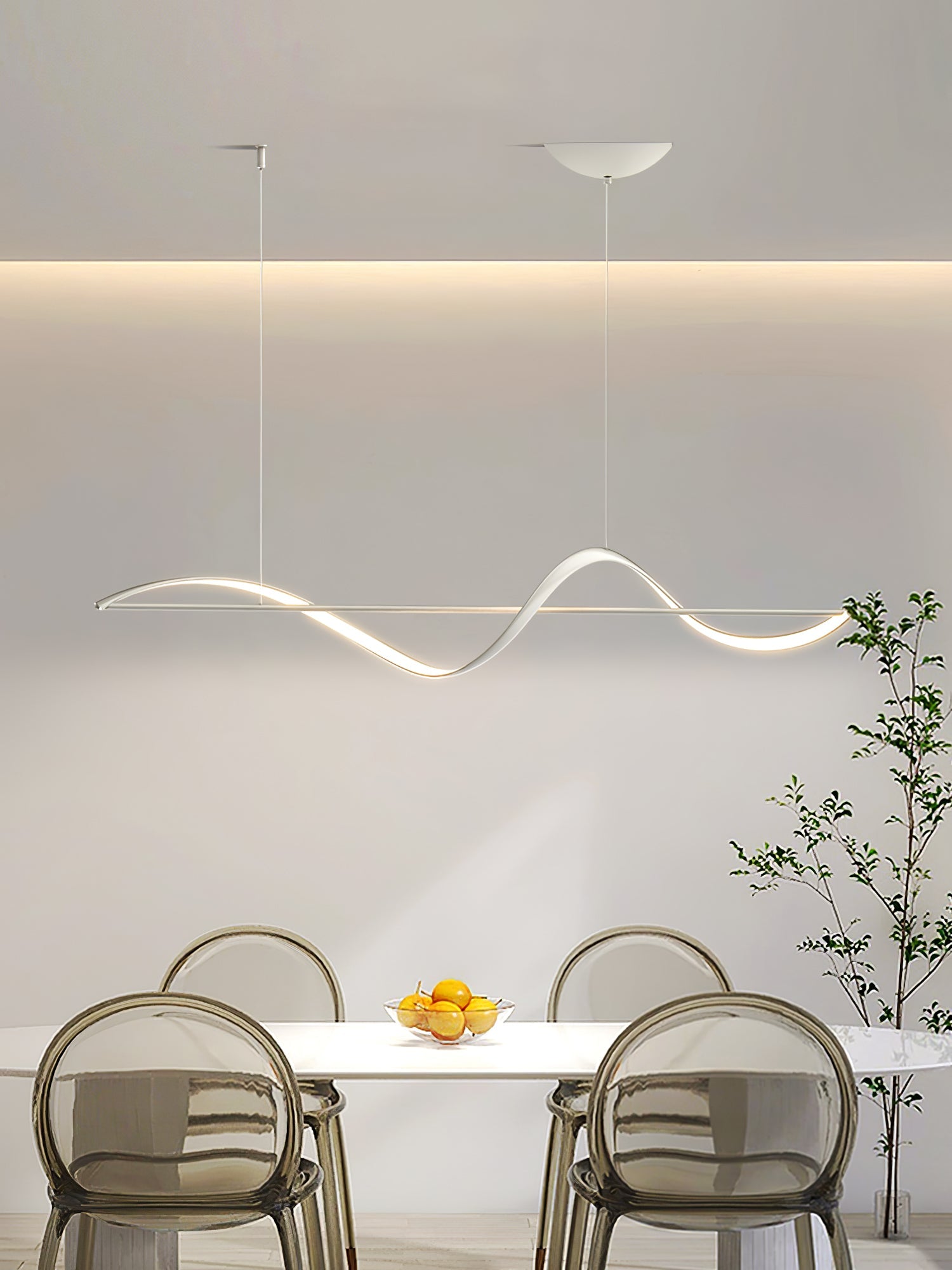 Solenne Wave Linear Pendant Light