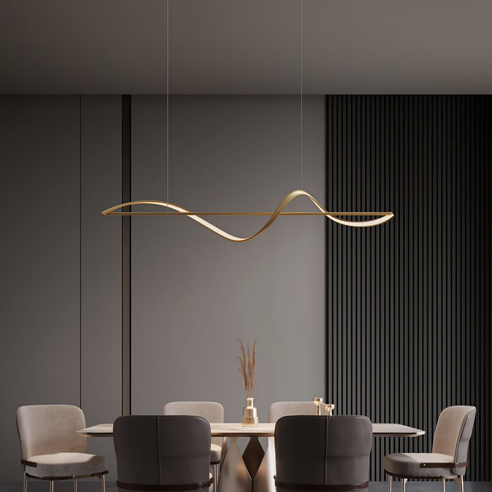 Solenne Wave Linear Pendant Light