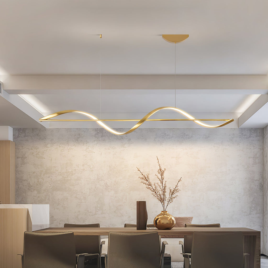 Solenne Wave Linear Pendant Light