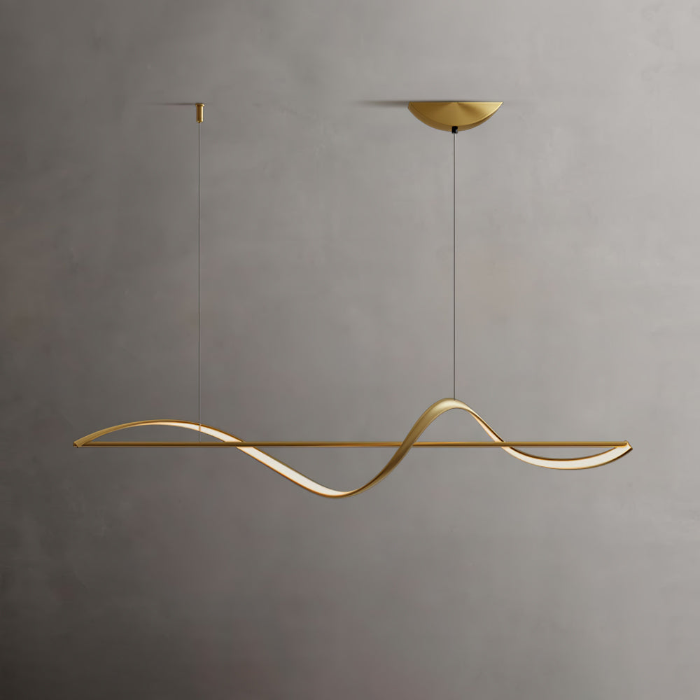 Solenne Wave Linear Pendant Light