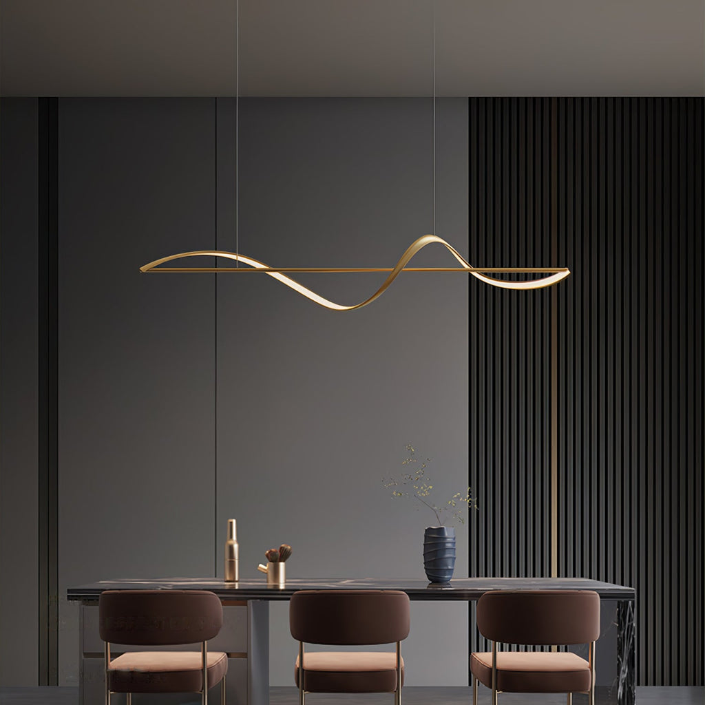 Solenne Wave Linear Pendant Light