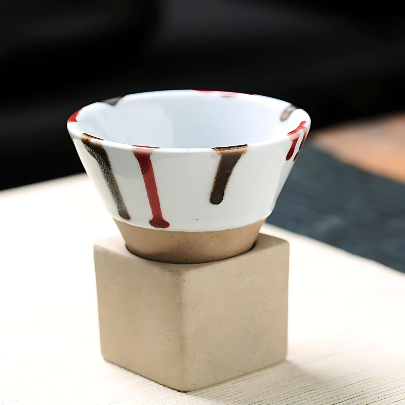 Traditional Japanese Coffee Cup Set 100ml Small Mug Duo
