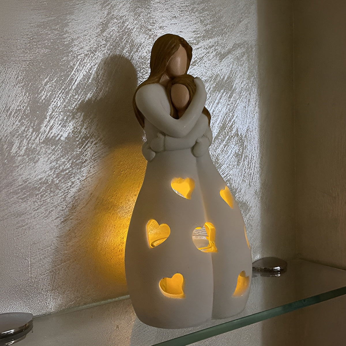 Mother Daughter Candle Holder Ornament for Mother's Day Gift