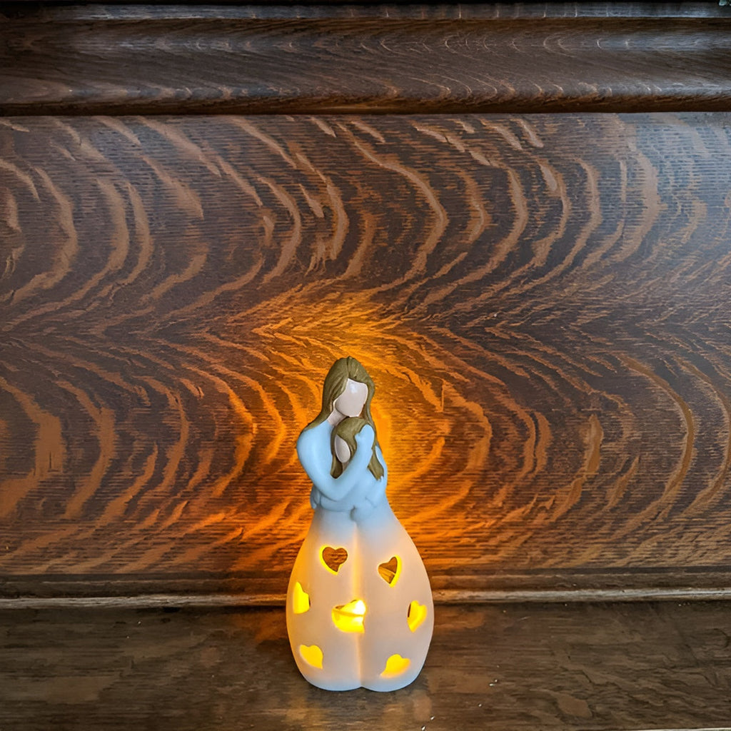Mother Daughter Candle Holder Ornament for Mother's Day Gift
