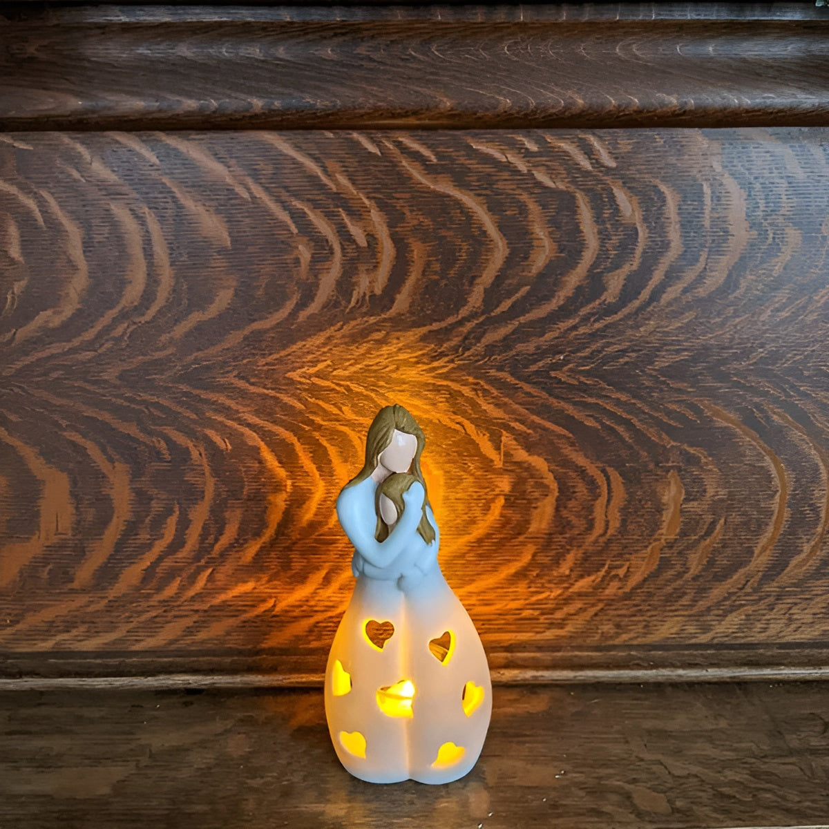 Mother Daughter Candle Holder Ornament for Mother's Day Gift