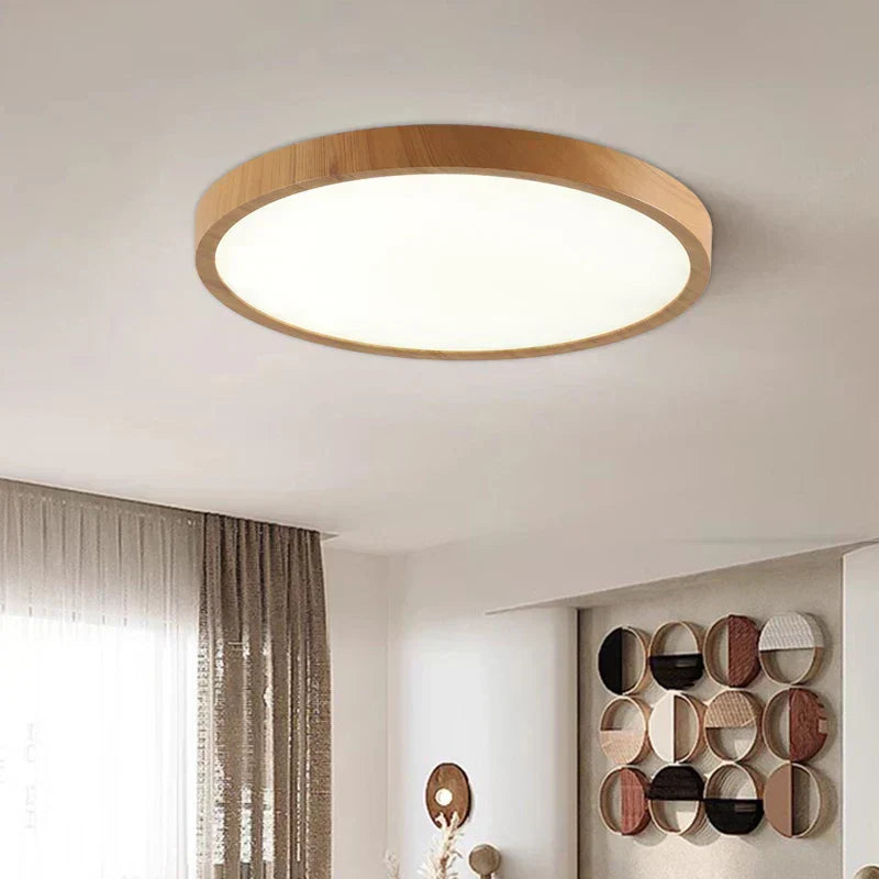 Japandi LED Ceiling Light Slim Flush Mount Light