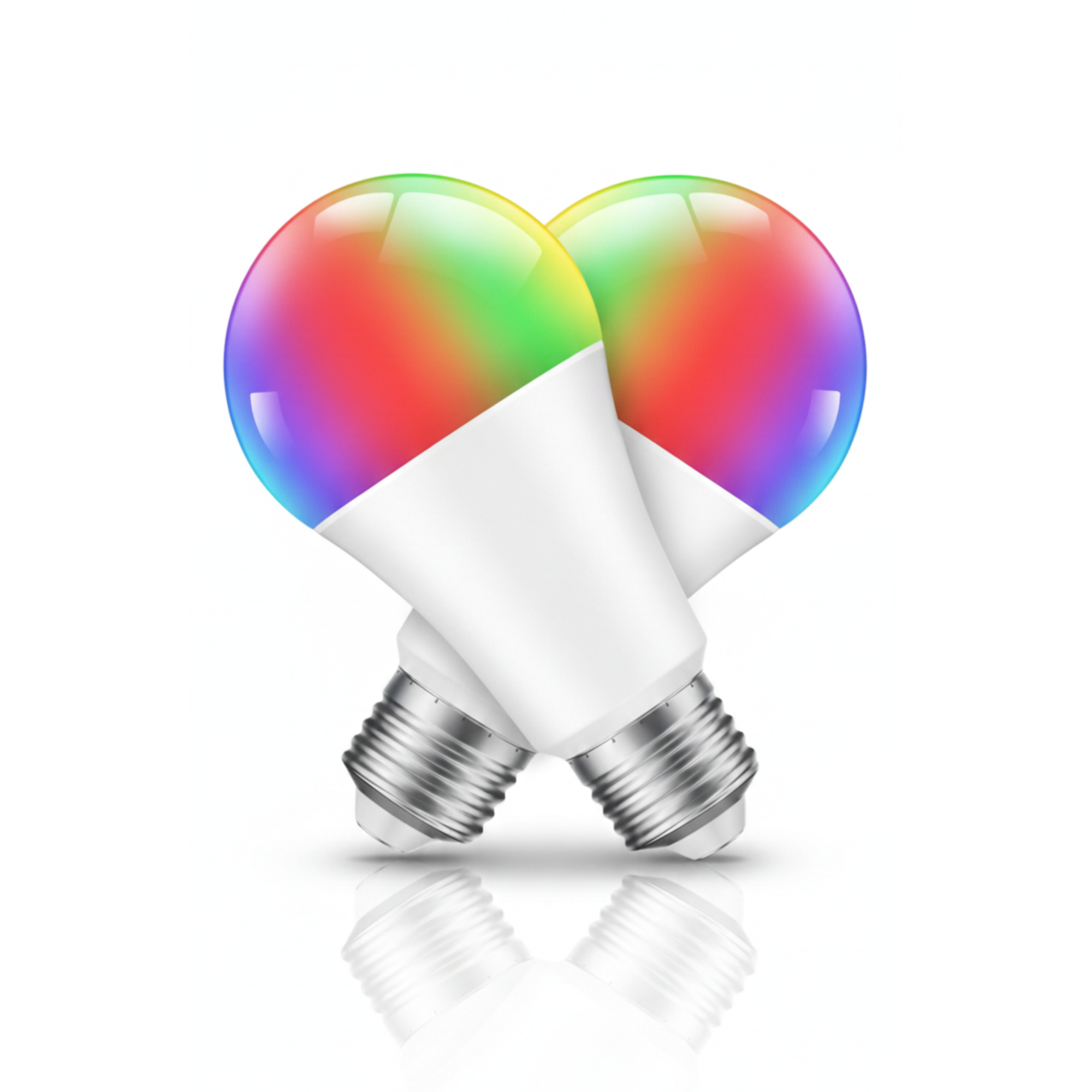 A19 E26 120V RGBWW WiFi Bluetooth Smart LED Bulb, 800 Lumens