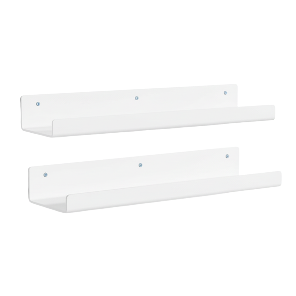Acrylic Wall Shelves 15 Inch Floating Bathroom Organizer Set