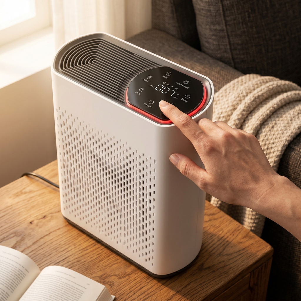 Air Purifier for Large Rooms with HEPA Filter and PM2.5 Sensor