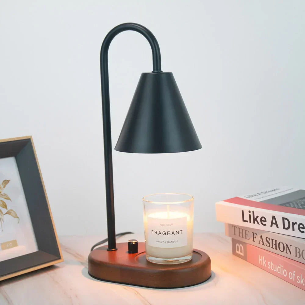 Adjustable Candle Warmer Lamp Flame-Free Ambient Home Lighting