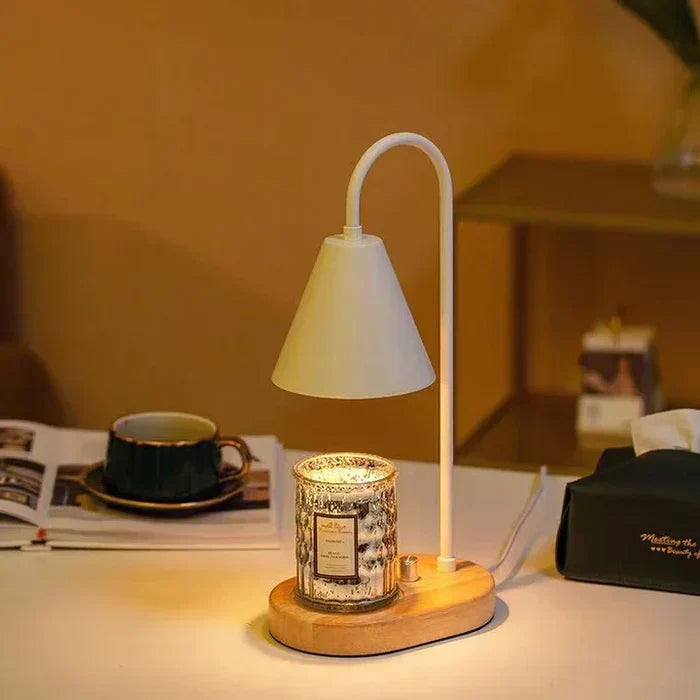 Adjustable Candle Warmer Lamp Flame-Free Ambient Home Lighting