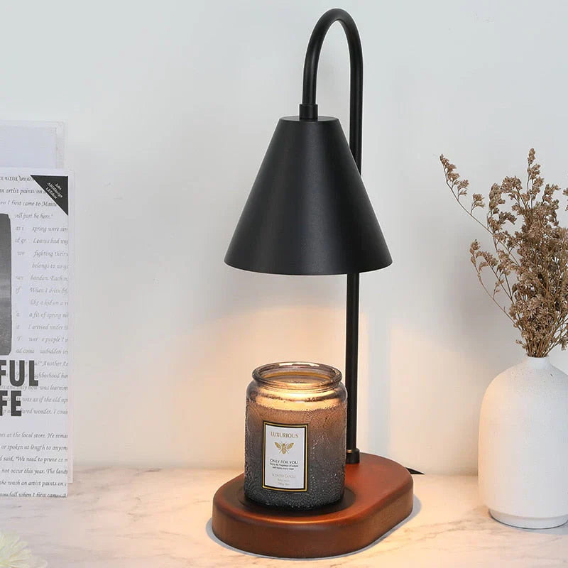 Adjustable Candle Warmer Lamp Flame-Free Ambient Home Lighting