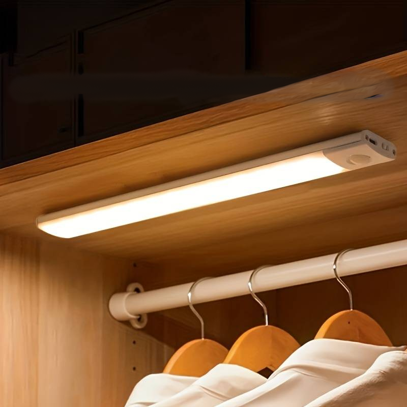 USB Rechargeable Motion-Activated Light Bar for Indoor Spaces