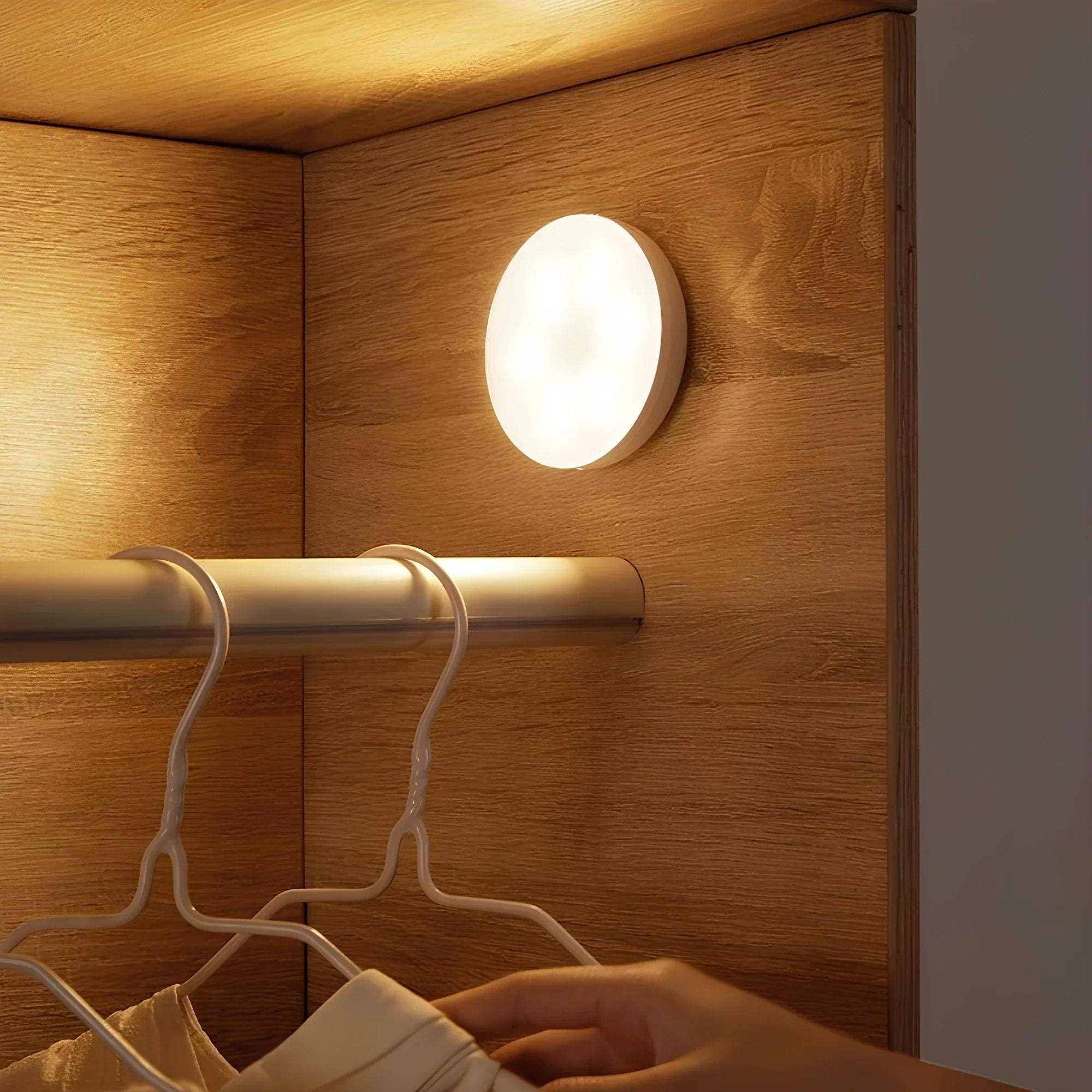 Automatic Motion Sensor Light Compact Indoor Illumination