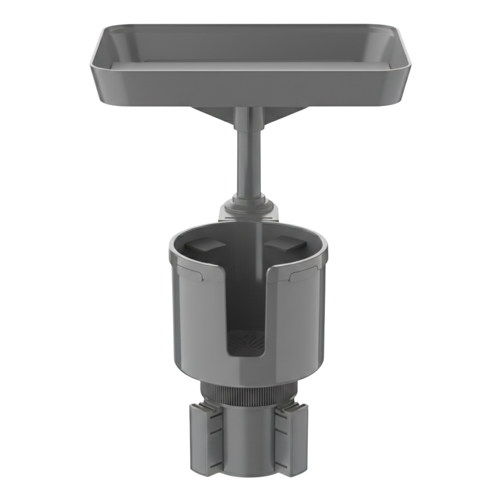 Car Cup Holder Tray with 360° Rotation and Adjustable Expander Base