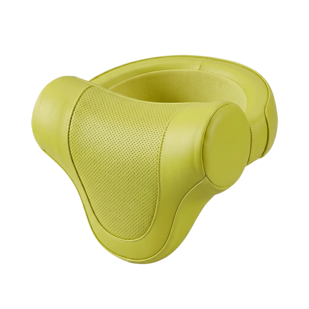 Car Headrest Neck Pillow with Memory Foam and PU Leather Cover