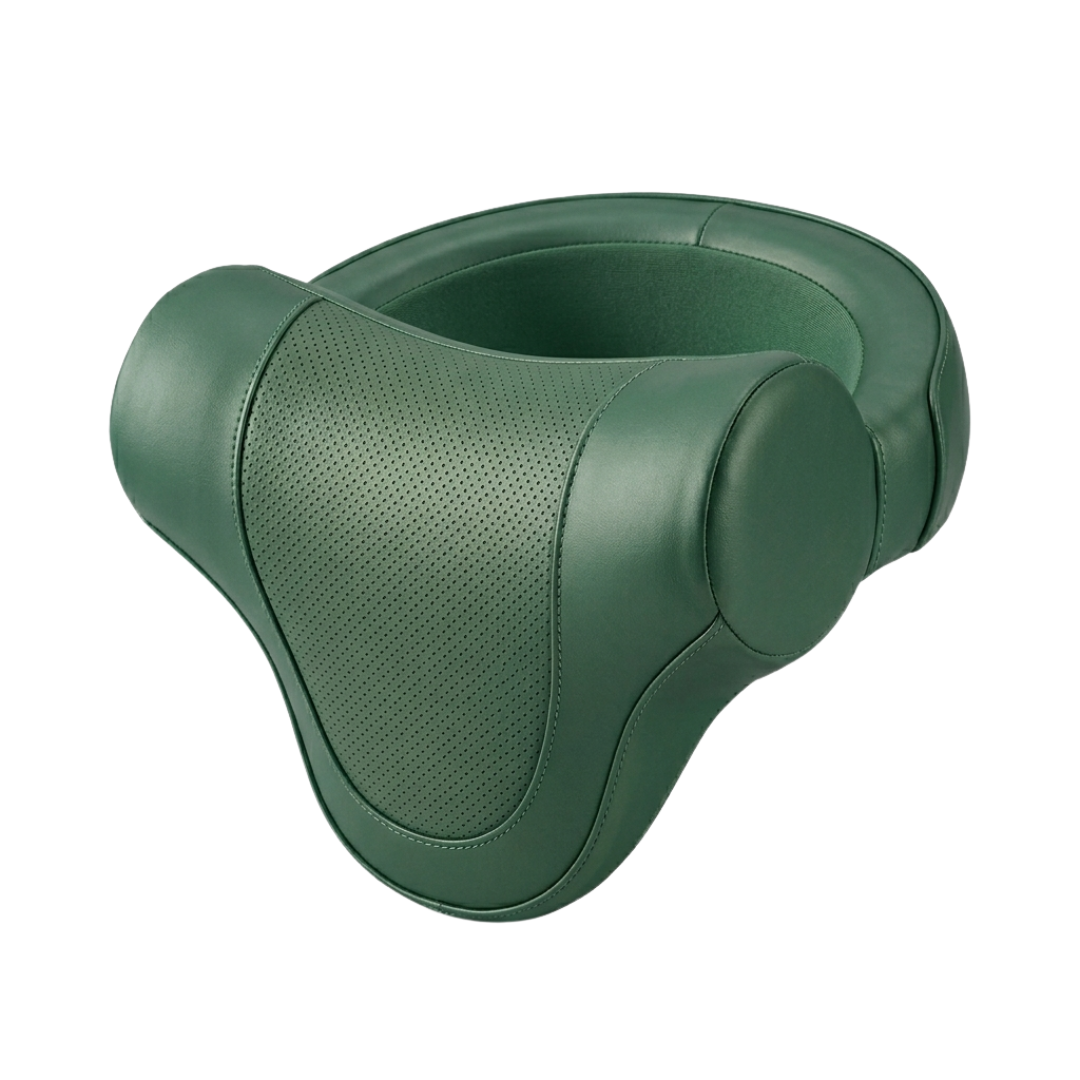 Car Headrest Neck Pillow with Memory Foam and PU Leather Cover
