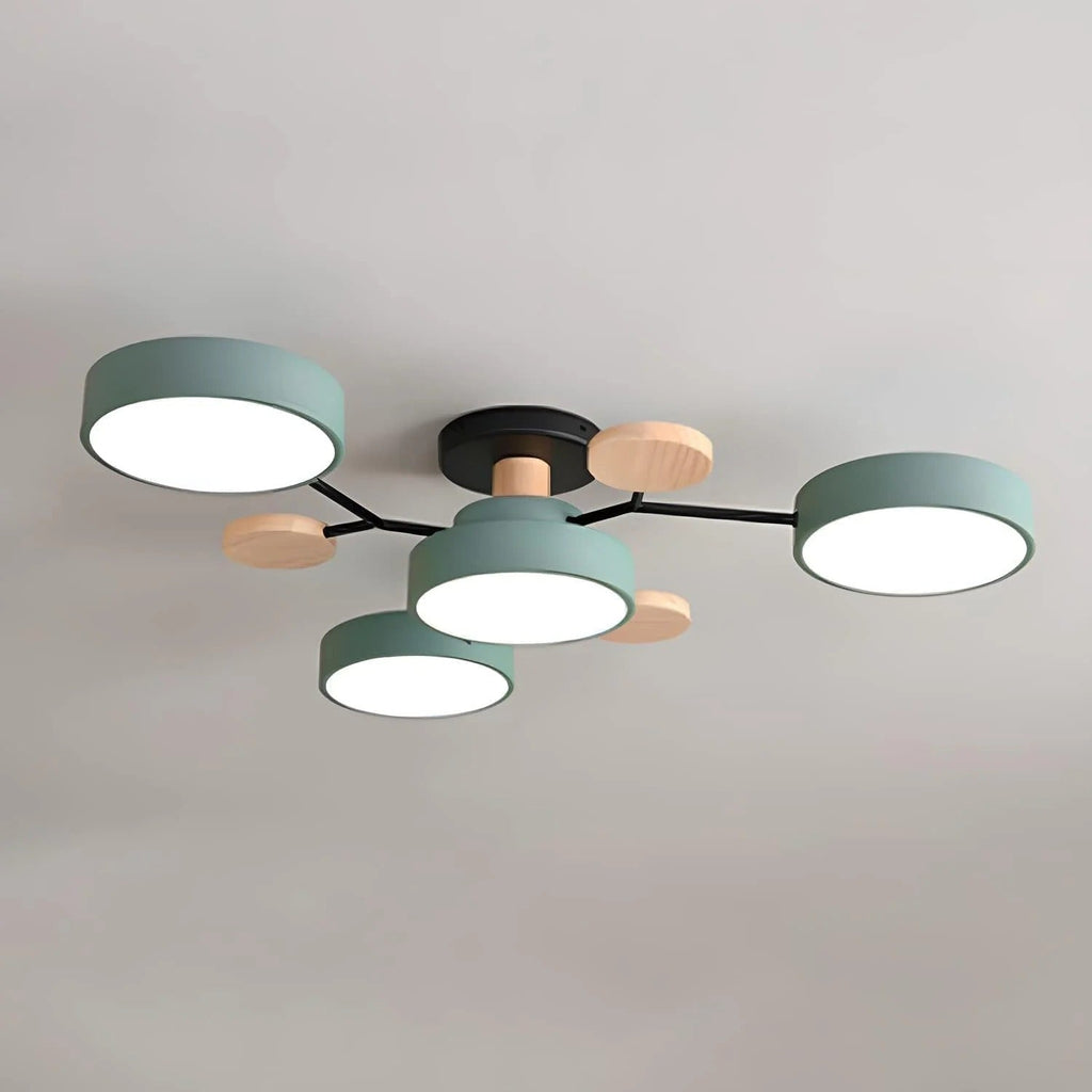Modern LED Flush Ceiling Light Multi-Light Indoor Lighting Fixture