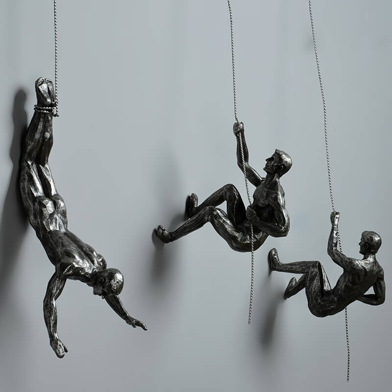 Abstract Climbing Figure Wall Decor Modern Decorative Wall Accent