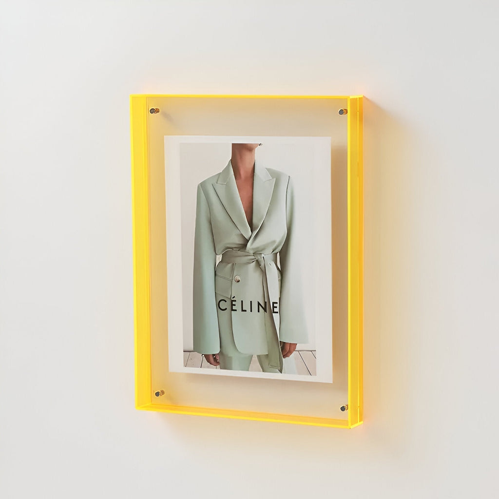 Transparent Colour Photo Frame Modern Minimalist Display
