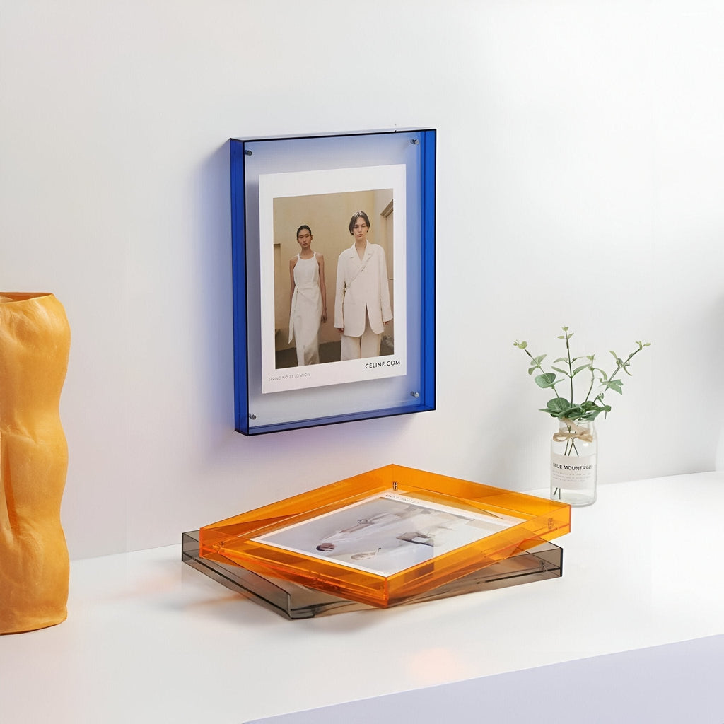 Transparent Colour Photo Frame Modern Minimalist Display