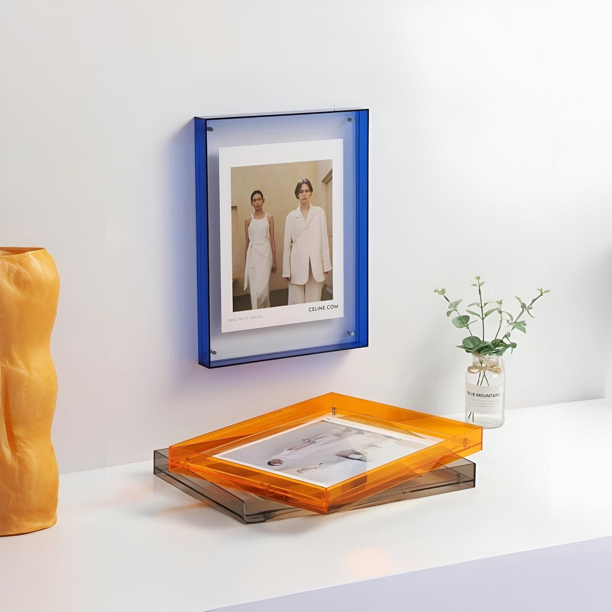 Transparent Colour Photo Frame Modern Minimalist Display