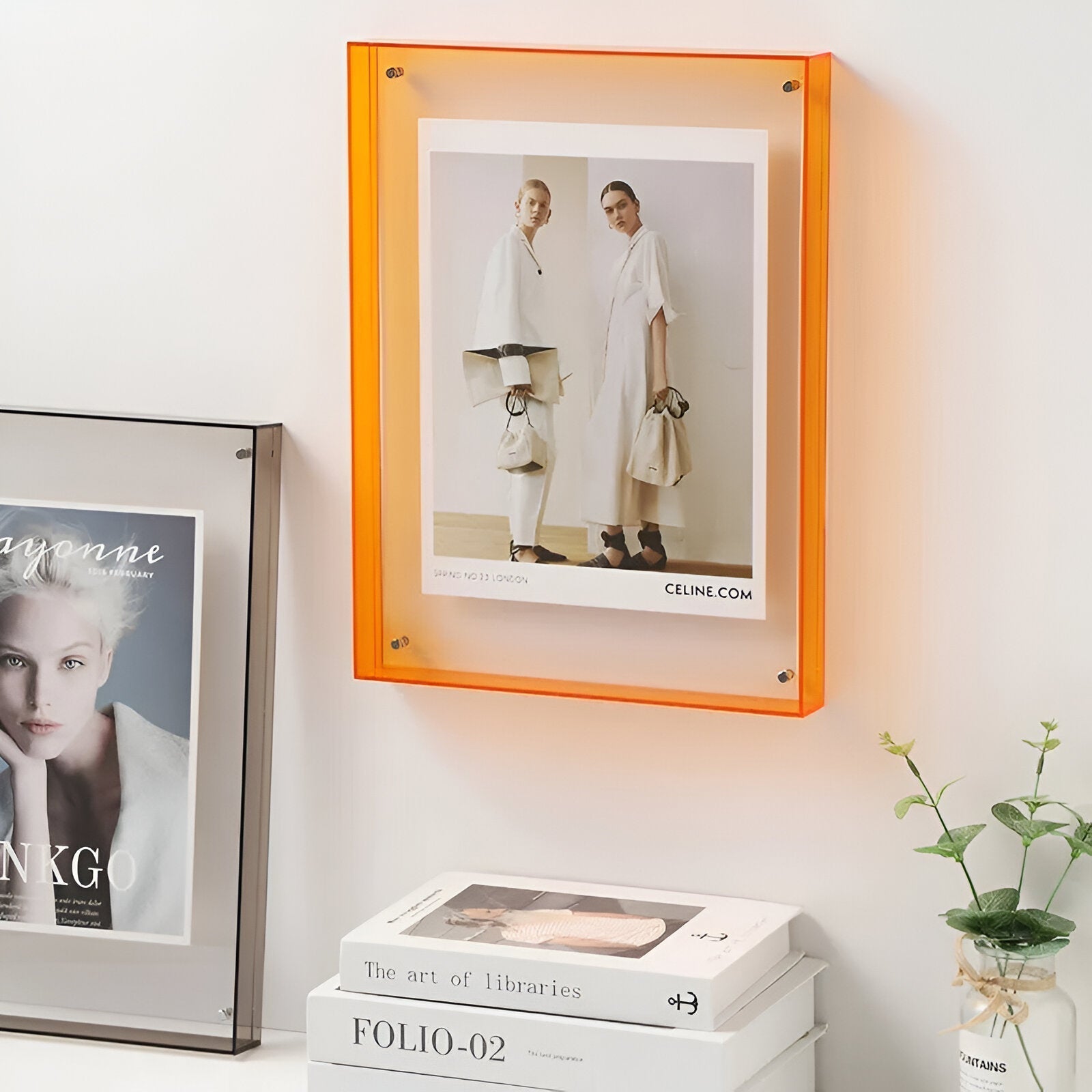 Transparent Colour Photo Frame Modern Minimalist Display
