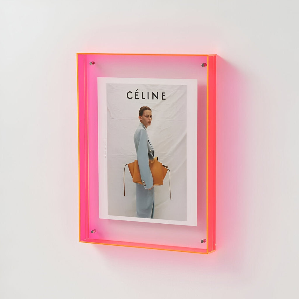 Transparent Colour Photo Frame Modern Minimalist Display
