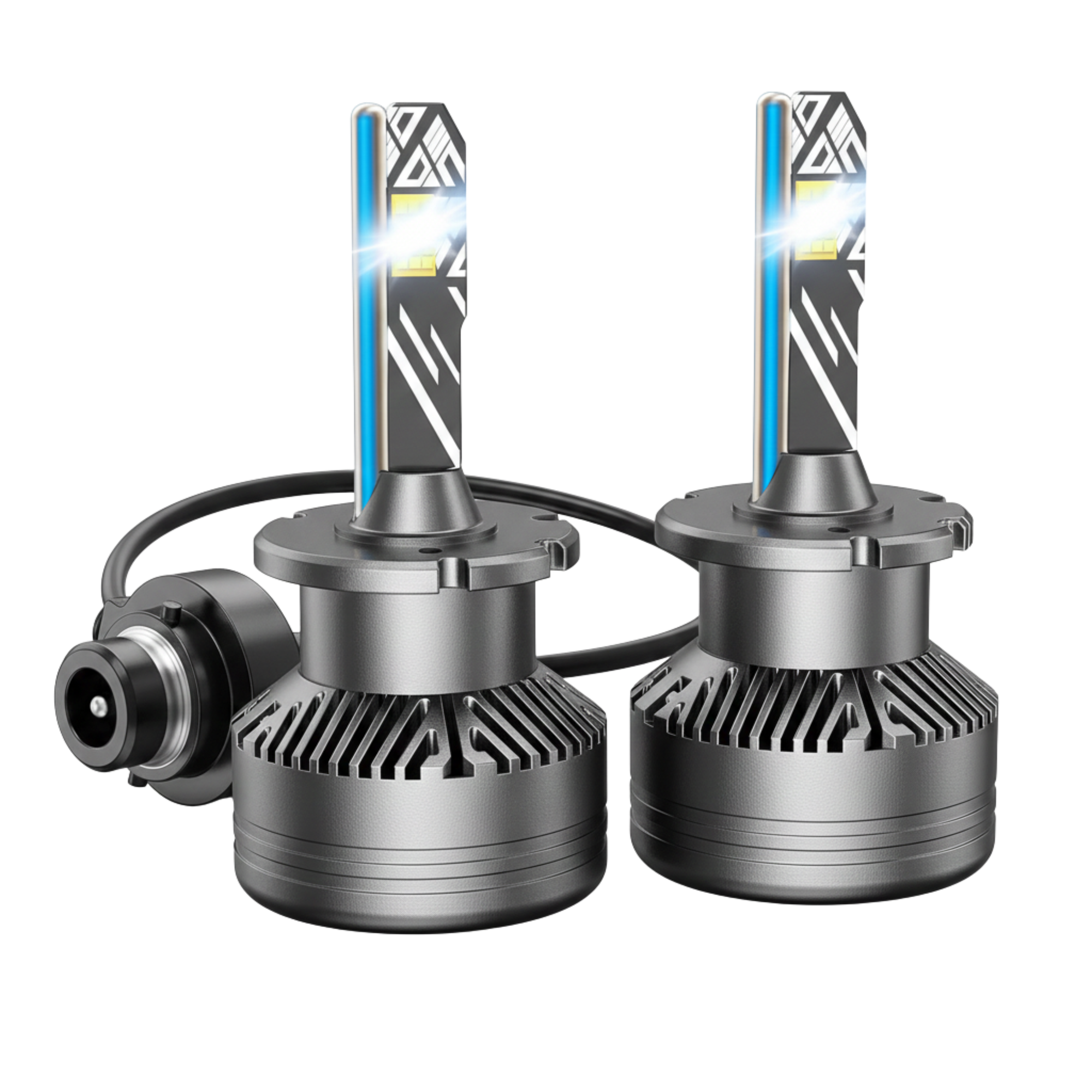 D1S D2S D3S HID Xenon Bulbs 6000K/6500K, OEM Socket Fit, 2-Pack