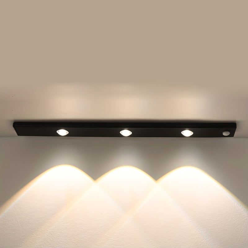 LED Motion Sensor Strip Light Wireless Rechargeable Cabinet Lighting