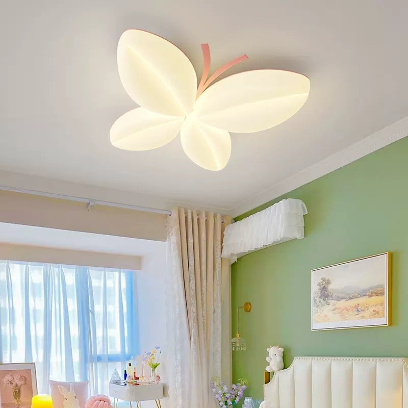 Butterfly Shaped Ceiling Light Soft LED Lighting for Bedrooms