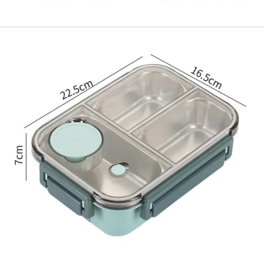Portable Thermal Food Container Secure Leak-Proof Lunch Box