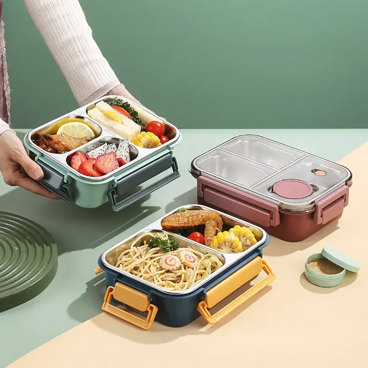 Portable Thermal Food Container Secure Leak-Proof Lunch Box