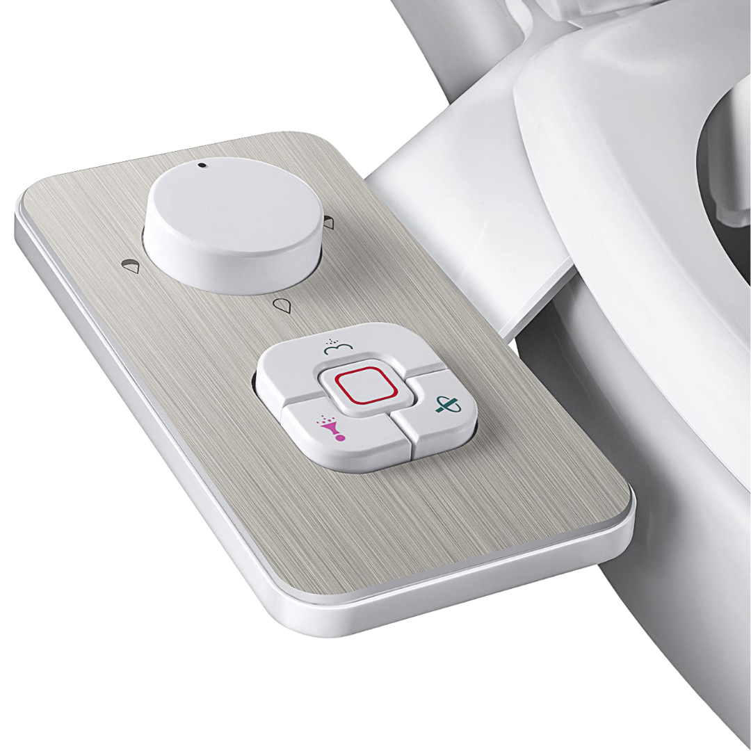 Dual Nozzle Toilet Bidet Attachment with Adjustable Water Pressure
