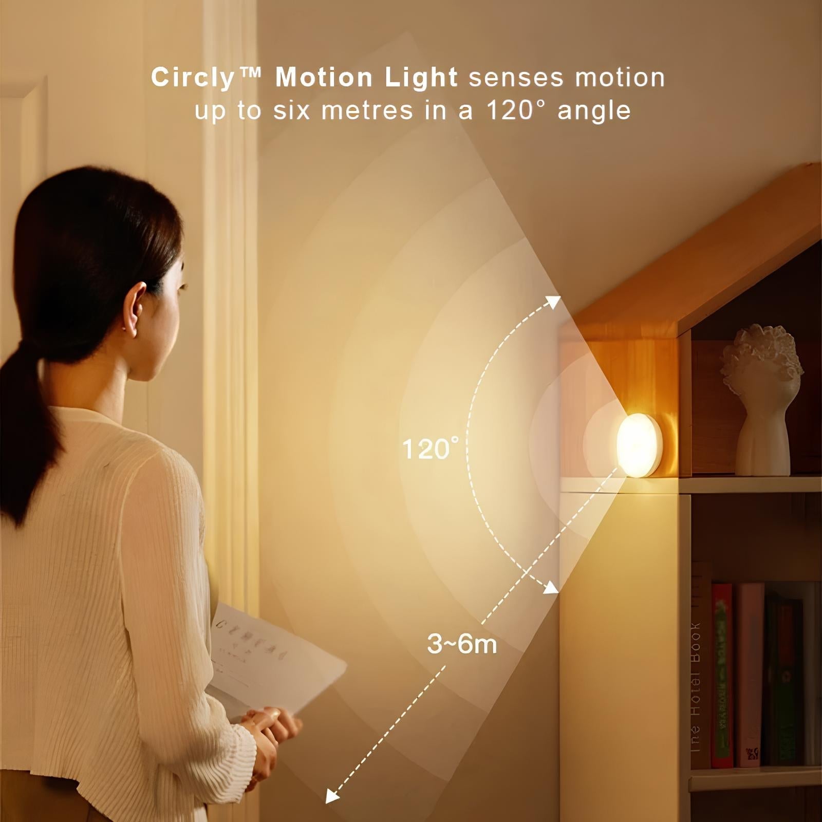 Automatic Motion Sensor Light Compact Indoor Illumination