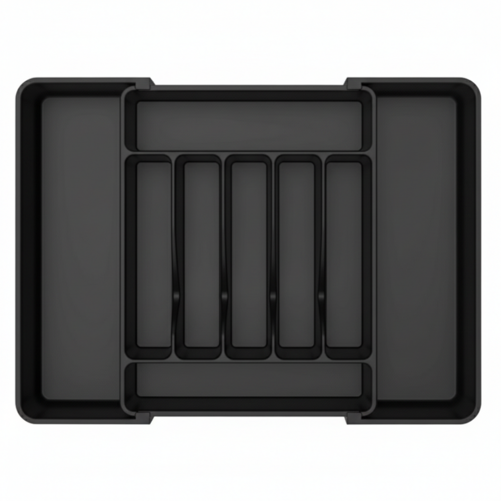 Expandable Silverware Drawer Organizer with 7 to 9 Compartments