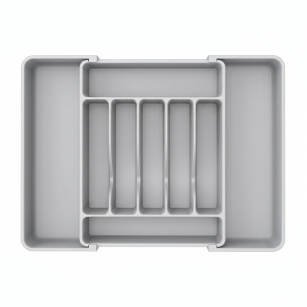 Expandable Silverware Drawer Organizer with 7 to 9 Compartments