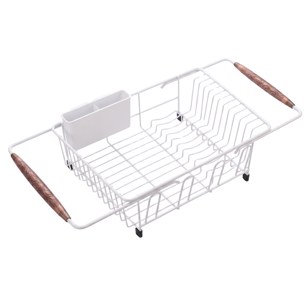 Expandable Stainless Steel Dish Drying Rack for Kitchen Sink