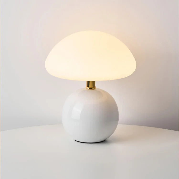 Retro Mushroom Table Lamp Bauhaus-Inspired Bedside Light