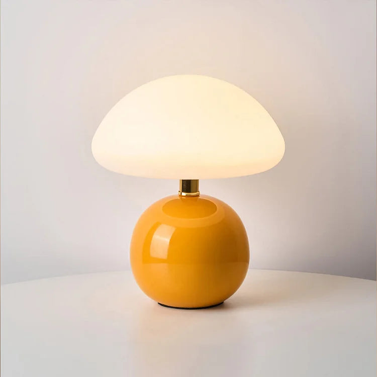 Retro Mushroom Table Lamp Bauhaus-Inspired Bedside Light