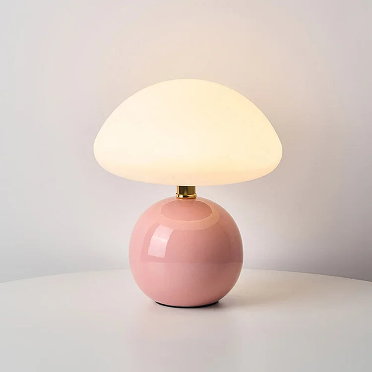 Retro Mushroom Table Lamp Bauhaus-Inspired Bedside Light