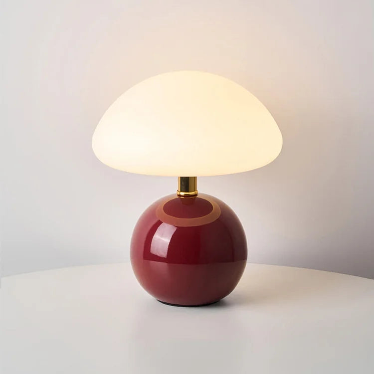 Retro Mushroom Table Lamp Bauhaus-Inspired Bedside Light