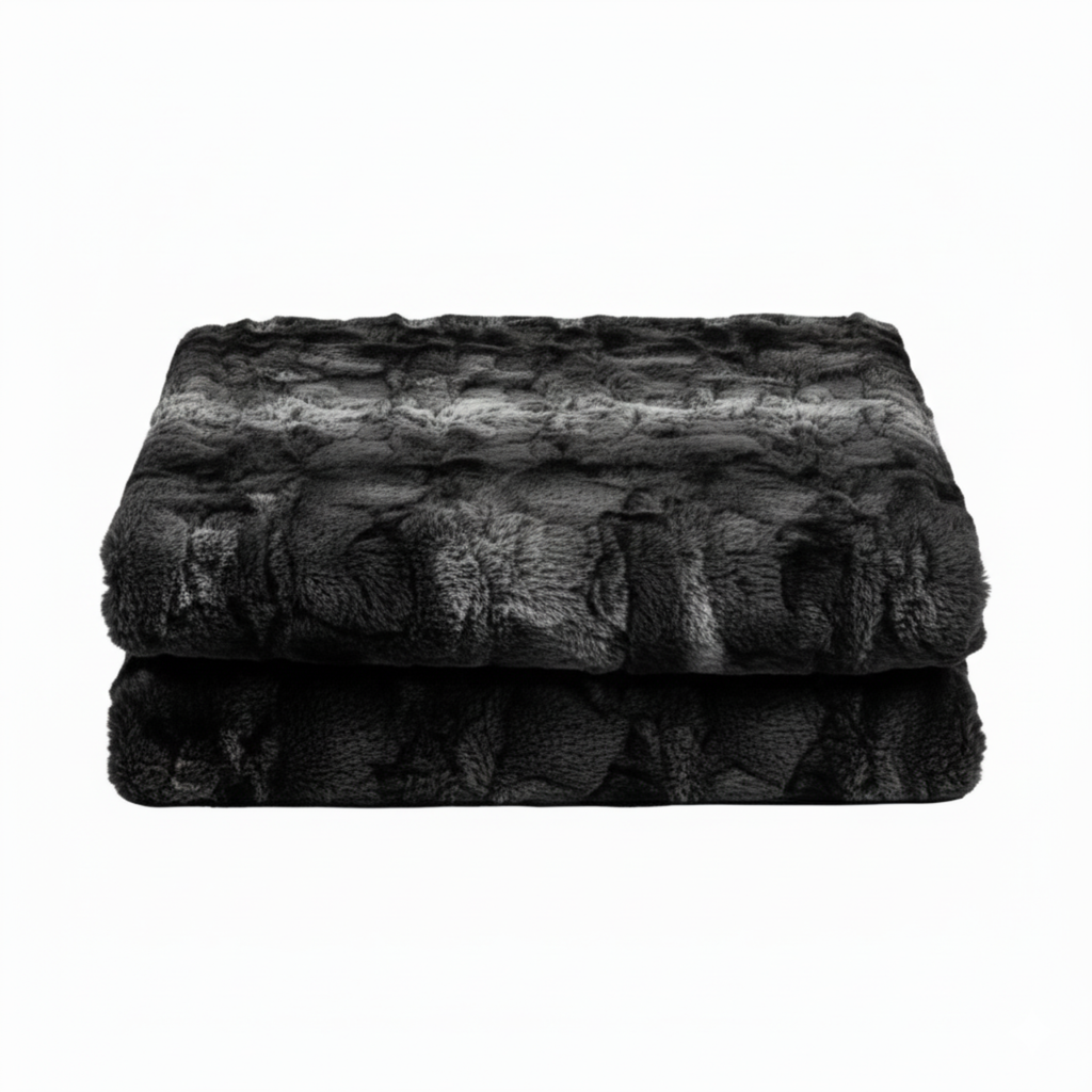 Faux Fur Throw Blanket for Couch and Bed Minky Plush Cozy Throw