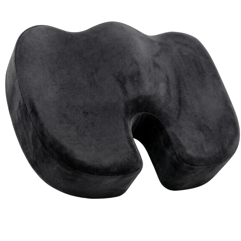 Gel Memory Foam Seat Cushion with U-Shape Cutout and Anti-Slip Base